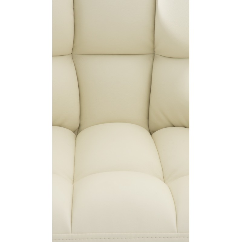 Scaun de bar Damaso cu 4 picioare, alb2