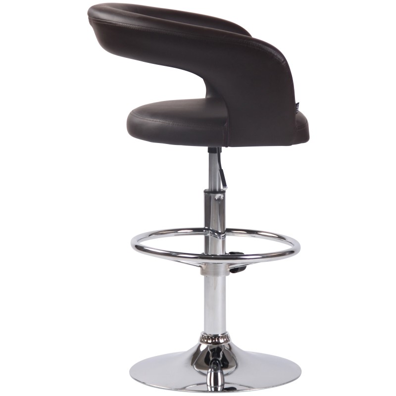 Scaun de bar Jaen din piele ecologică2