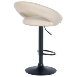 Taburet de bar Olinda, stofa neagra2