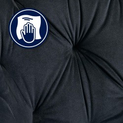 Scaun de vizitator din catifea Cassis2