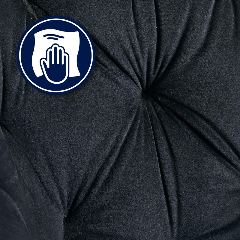 Scaun de vizitator din catifea Cassis2