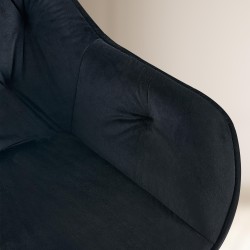 Scaun de vizitator din catifea Cassis2