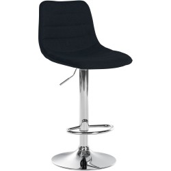 Scaun de bar Lex, material textil, crom2