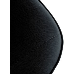 Scaun de bar Lex, piele ecologică, negru2