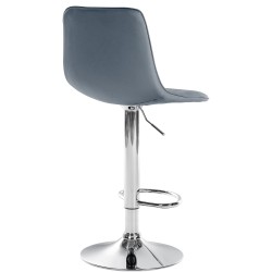 Scaun de bar Lex, piele ecologică, crom2