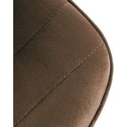 Scaun de bar Lex din catifea albă2