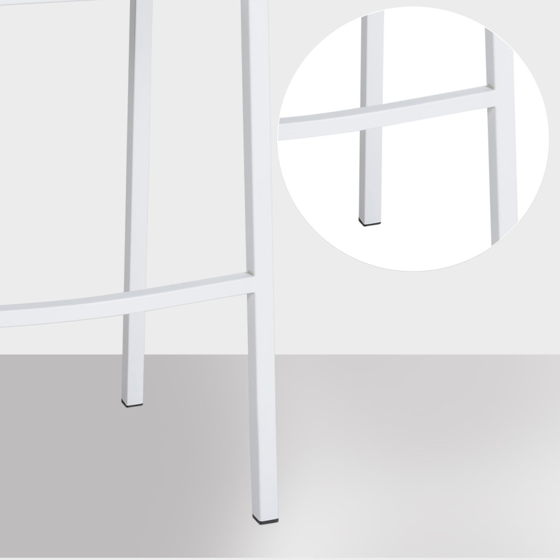 Scaun de bar Damaso W din fetru cu bază cu 4 picioare2