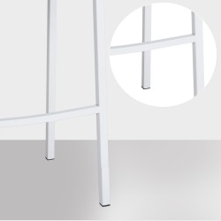 Scaun de bar Damaso W din catifea cu bază cu 4 picioare2