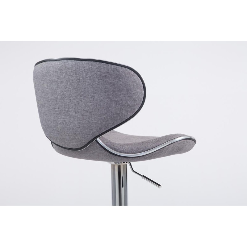 Scaun de bar Las Vegas V2 din material textil cromat2