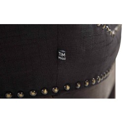 Scaun de bar din material textil Lakewood, stil antic2