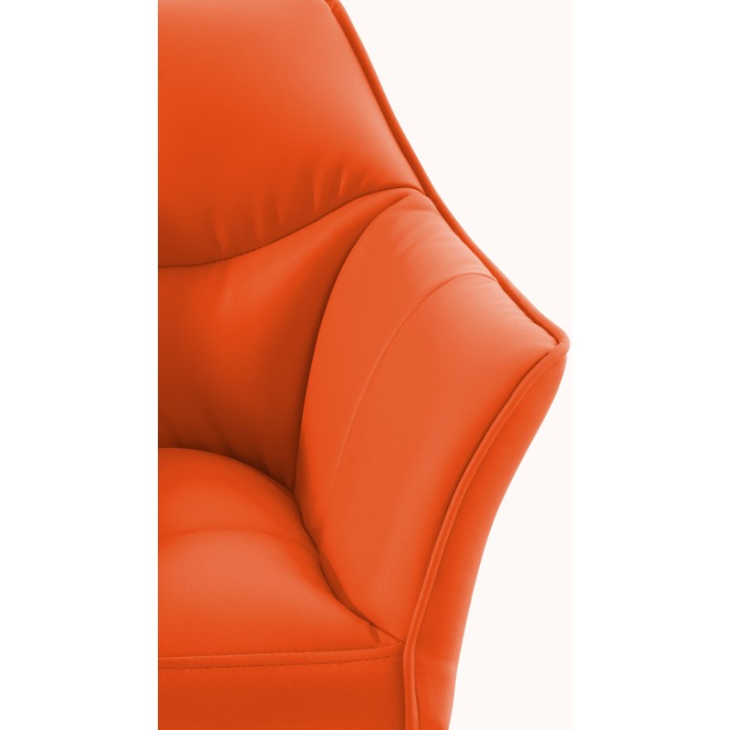 Scaun de bar Damaso cu 4 picioare, alb2