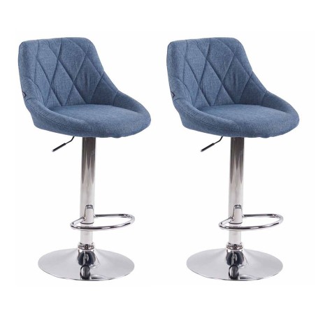 Set de 2 scaune de bar din material textil Lazio C2