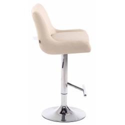 Set de 2 scaune de bar Club, piele ecologică, finisaj cromat2