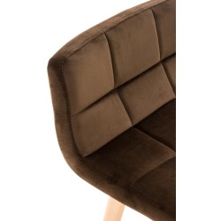 Set de 2 scaune de bar Lincoln din catifea2