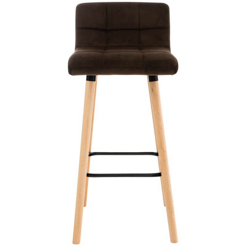Set de 2 scaune de bar Lincoln din catifea2