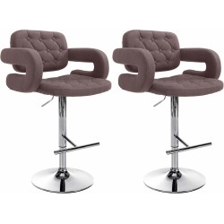 Set de 2 scaune de bar Dublin, material textil C2