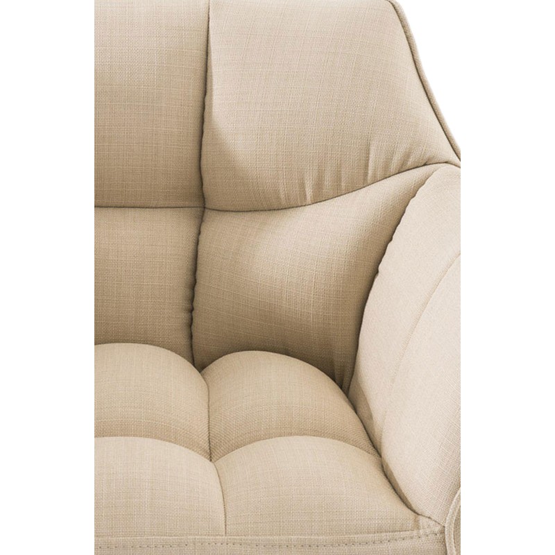 Set de 2 scaune de bar din material textil Damaso negru2