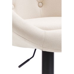 Scaun de bar London V2, material textil negru2