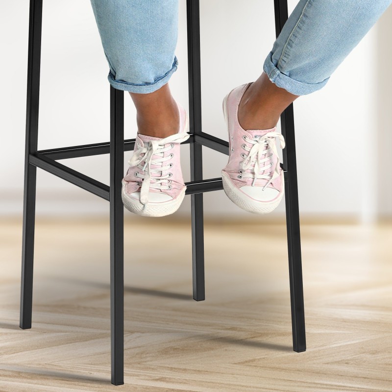 Scaun de bar din material textil Montreal B802