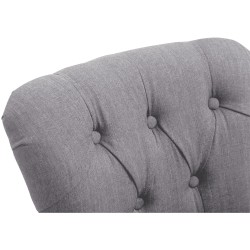 Scaun de bar din material textil Lakewood, culoare antică deschisă2