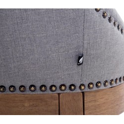 Scaun de bar din material textil Lakewood, culoare antică deschisă2