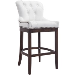 Scaun de bar Lakewood din piele naturală, stil antic2