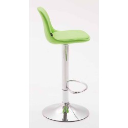 Set de 2 scaune de bar Kiel, complet tapițate cu piele ecologică cromată2