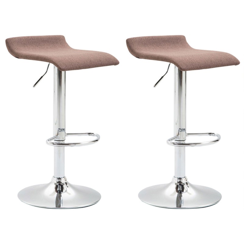 Set de 2 scaune de bar Dyn V2 din material textil, model C2