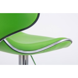 Set de 2 scaune de bar Las Vegas V2 din piele ecologică cromată2