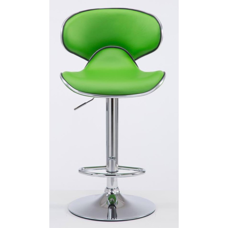 Set de 2 scaune de bar Las Vegas V2 din piele ecologică cromată2