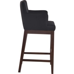 Scaun de bar Laredo, material textil vintage2