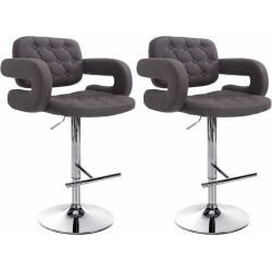 Set de 2 scaune de bar Dublin, material textil C2