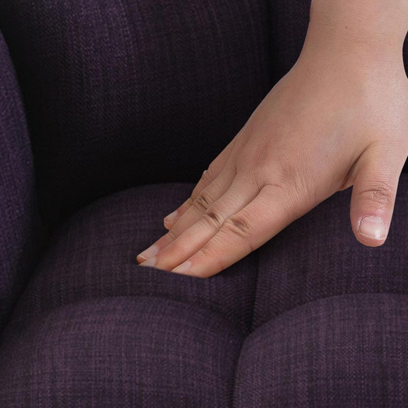 Set de 2 scaune de bar din material textil Damaso și oțel inoxidabil2