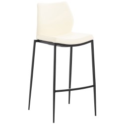 Scaun de bar Matola, piele ecologică, negru2