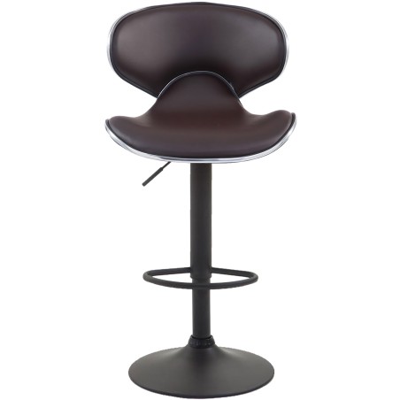 Set de 2 scaune de bar Las Vegas V2, piele ecologică, negru2