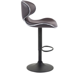 Set de 2 scaune de bar Las Vegas V2, piele ecologică, negru2