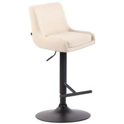 Scaun de bar club din piele ecologică neagră2