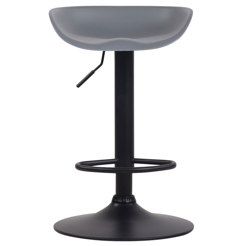 Set de 4 scaune de bar Anaheim, din plastic negru2