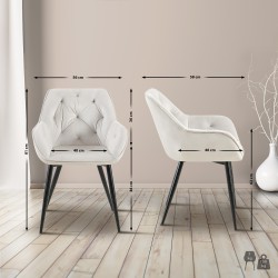 Set de 2 scaune de sufragerie Cassis2