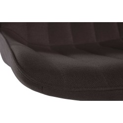 Scaun de bar Toni din material textil alb2