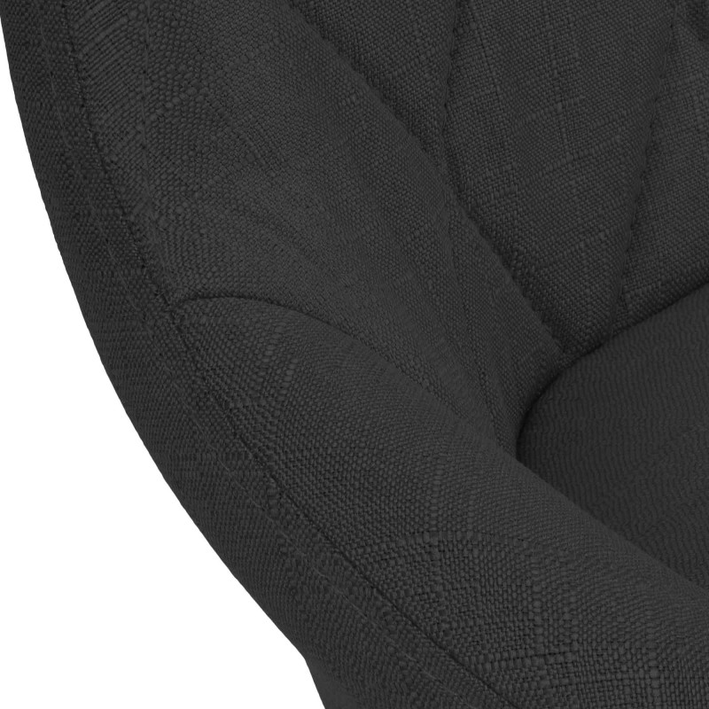 Scaun de bar Lazio, material textil alb2