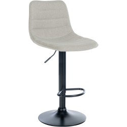 Scaun de bar Lex, material textil negru2