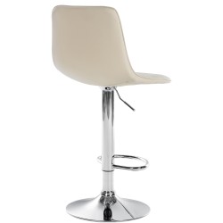 Scaun de bar Lex, piele ecologică, crom2