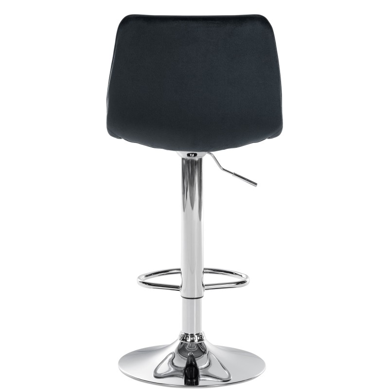 Scaun de bar Lex, catifea, crom2