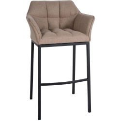 Scaun de bar Damaso B din fetru cu bază cu 4 picioare2