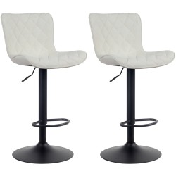 Set de 2 scaune de bar Emma din material textil2