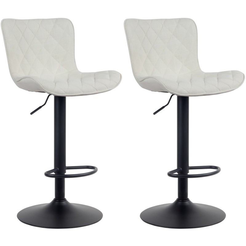 Set de 2 scaune de bar Emma din material textil2