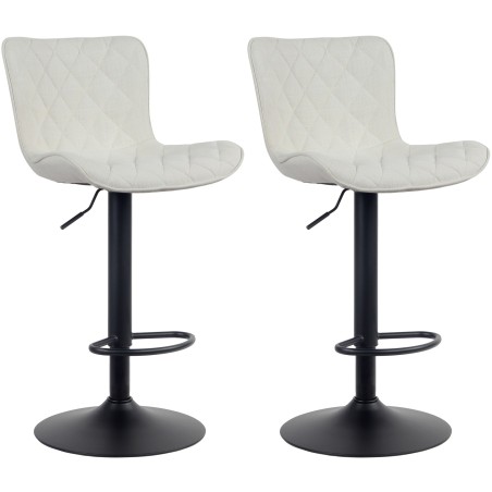 Set de 2 scaune de bar Emma din material textil2