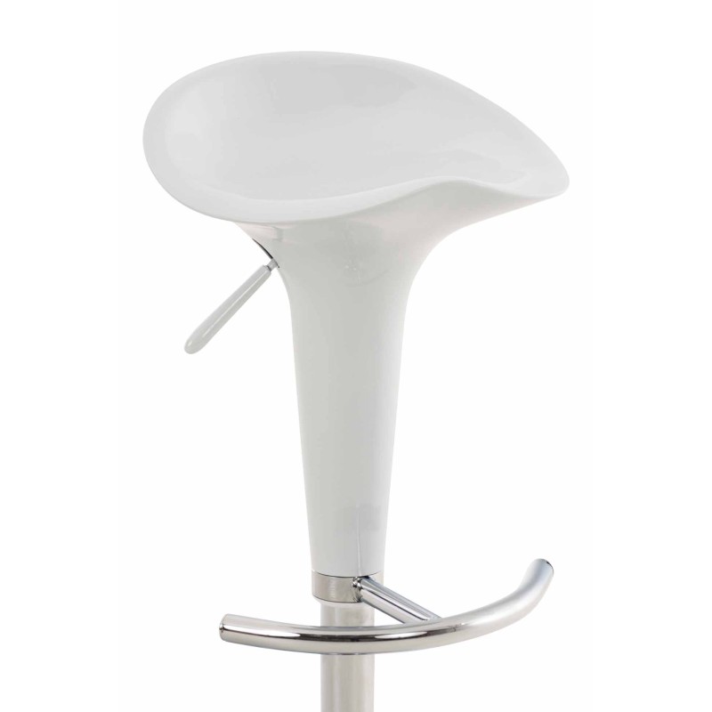 scaun de bar Saddle alb
