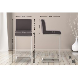 Scaune de bar Paros maro